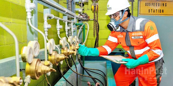 동남아 최초 오존층 파괴 물질 103톤 성공 처리