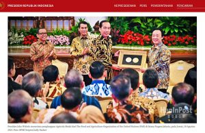 (영상) 조코위에게 수여한 아그리콜라 메달은