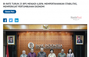 (풀영상) 인니 중앙은행, 코로나 이후 첫 금리인하…6.25→6.0%