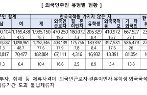 한국내 장기거주 외국인주민 246만명…역대 최다