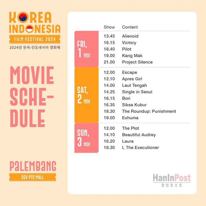 한-인니 영화제,19편 엄선작으로 문화 교류의 새 장 연다