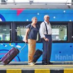 ▲기차 탑승을 기다리는 외국인 관광객