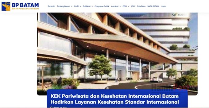 바탐 경제특구청, 2026년 관광·의료 경제특구 운영 발표