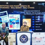 ▲반유왕이에서 시작하는 3B 발리 투어 패키지 출시를 설명하는 관광부