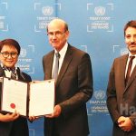 ▲외무부 장관은 2024년 9월 24일 뉴욕에서 핵무기금지조약(Treaty on the Prohibition on Nuclear Weapons) 비준서를 유엔(UN) 사무국에 제출했다.