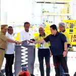 ▲조코위 대통령은 서부 누사틍가라(NTB) 숨바와에 있는 암만 미네랄 인터내셔널(PT Amman Mineral International)의 구리 제련소 개장식 참석. 2024.09.23