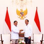 ▲프라보워 당선인과 조코위 대통령 회동