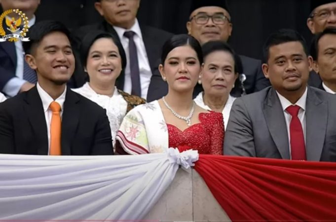 조코 위도도 막내아들, 프라보워-기브란 취임식에서 돌발 대우