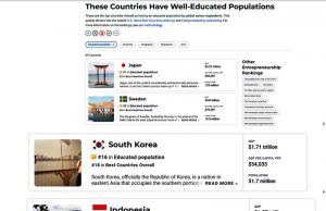 “2024년 가장 교육 수준 높은 나라는한국 16위 인니?”