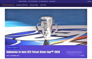 인도네시아, 2026 AFC 풋살 아시안컵 개최 확정 2022년 이후 두 번째