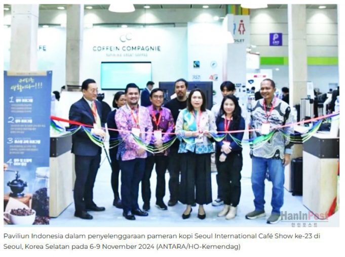 인도네시아 커피, 서울 카페쇼에서 라운지 콘셉트로 선보여
