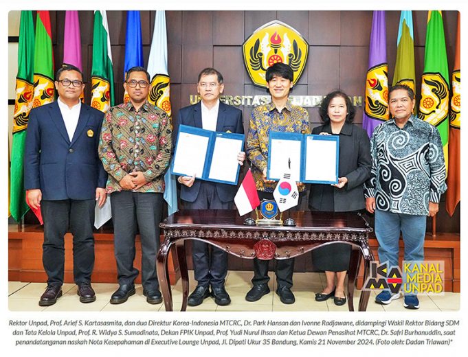 파자자란 대학교와 한인니해양연, 해양기술 협력을 위한 MOU 체결