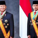 ▲프라보워 수비안또 대통령과 기브란 라까부밍 라카 부통령