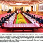 ▲프라보워 수비안토 대통령, 베이징에서 인도네시아-중국 장관 회의. 2024.11.10