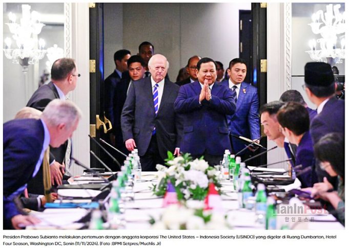 프라보워 대통령, 워싱턴DC서 미 기업 투자 독려