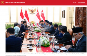 인니·싱가포르 정상회담… “양국 관계 새로운 장 열기로”