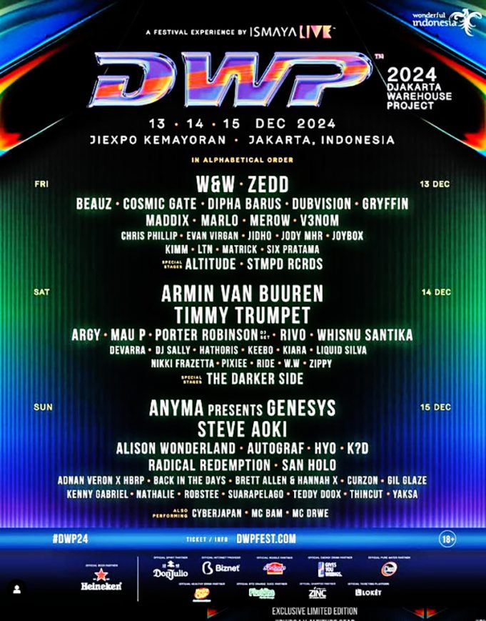 2024 자카르타 웨어하우스 프로젝트 개막… 아시아 최대 일렉트로닉 음악 축제