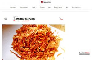 인도네시아 바왕 고렝, 세계 최고의 음식 첨가물로 선정