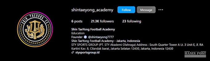 신태용, 인도네시아에 축구 아카데미 설립