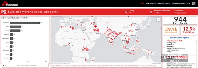 -사설- 인도네시아, “메탄올 중독 사망률 세계 1위” 불명예