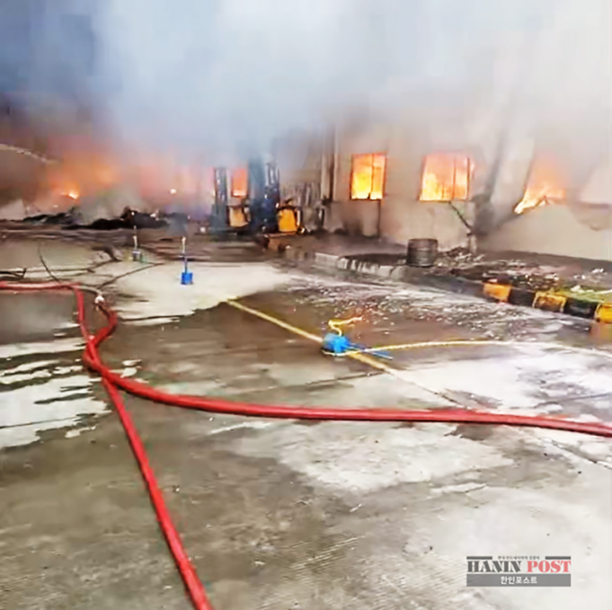 마글랑 한인 봉제공장 화재… 지역사회, 재기 지원 약속