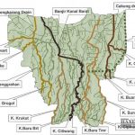 자카르타 13개 강 줄기와 주요 수문