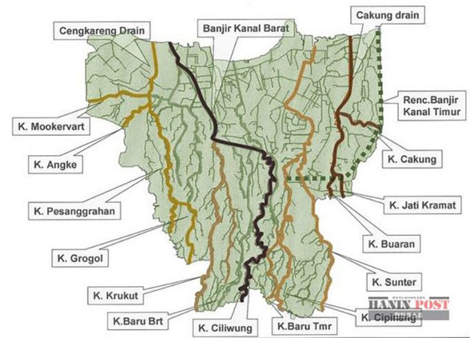 자카르타 동부지역 찔리웅 강 범람… 남부 동부 서부 저지대 침수