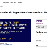 지난 11월 19일 부가세 12% 반대청원이 시작되어 12월 22일 현재 171,160명이 서명하고 있다.