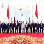 프라보워 수비안토 대통령은 12월 5일 자카르타 메르데카 궁을 방문한 일본-인도네시아 협회(JAPINDA) 대표단을 맞이하고 있다. 사진 BPMI Setpres