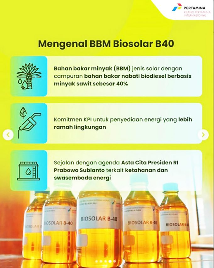 인도네시아, B40 바이오디젤 생산 공식 개시