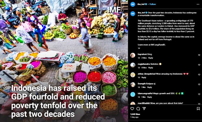인도네시아 경제 성장, 빈곤 감소, 국제사회 재조명