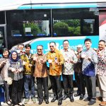 ▲공항버스에 NFC(근거리 무선 통신) 기반의 QRIS Tap 시스템 적용