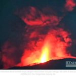 ▲말루쿠 북부 할마헤라바랏 지역의 이부 화산 분출 2024.12.29