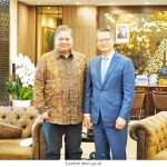 ▲아일랑가 하르타르토 인도네시아 경제조정장관과 폴 챈 홍콩 특별행정구 재무장관. 2025.1.8