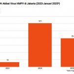 ▲자카르타 보건당국은 인간 메타뉴모바이러스(HMPV)로 인한 급성 호흡기 감염 환자 발생 현황 발표. 2025.1.12