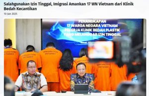 자카르타 불법 미용소에서 일한 외국인 17명 적발