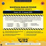 ▲자카르타 재난방지청(BPBD) 해안 침수 경보 발령