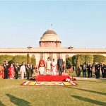 ▲프라보워 수비안토 대통령이 2025년 1월 26일 인도 라쉬트라파티 바반에서 열린