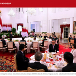 프라보우 대통령은 자카르타 대통령궁에서 일본 인도네시아 협회(JAPINDA) 및 일본 자카르타 클럽(JJC) 대표단과 오찬을 개최했다. 2024년 12월 6일