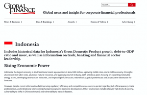 세계 최빈국 현황, 인도네시아는 91위
