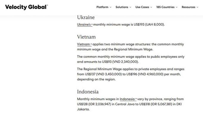 인도네시아, 세계 최저임금 하위 10개국에 포함… 경제 불균형 심화