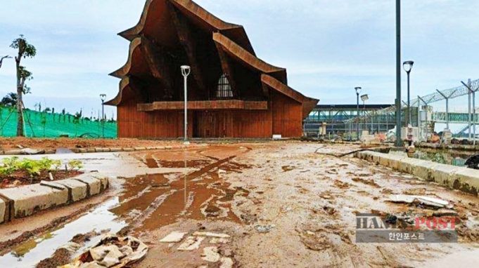 누산타라 신수도(IKN) VVIP 공항 침수 영상 논란