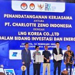 ▲PT Charlotte Zeno Indonesia (CZI)와 LNG Korea는 40조 루피아 규모 에너지 및 투자 협약. 2025.2.17