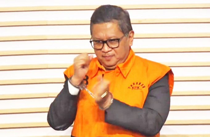 야당 PDIP 사무총장 구속 수감