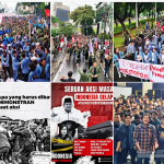 ▲대학생 연합, ‘인도네시아 암흑’ BEM SI Gelar Aksi ‘Indonesia Gelap 전국 대규모 시위