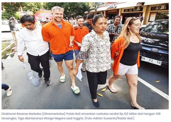 발리 공항서 외국인 3명 체포, 코카인 약 1kg 밀수… 최대 사형 가능성