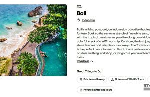 ‘2025년 세계 최고 신혼여행지’ 2위에 발리 선정