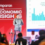 ▲아일랑가 하르타르토 경제조정부 장관, 쿠마란 주최의 ‘The Economic Insights 2025’ 행사. 2025.2.19