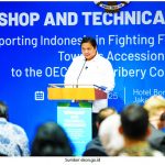 ▲아일랑가 하르타르토 경제조정부 장관은 인도네시아 OECD 가입 추진 설명. 2025.2.10