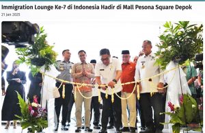 인도네시아 내 7번째 출입국 라운지, 데폭 페소나 스퀘어 몰에 개장